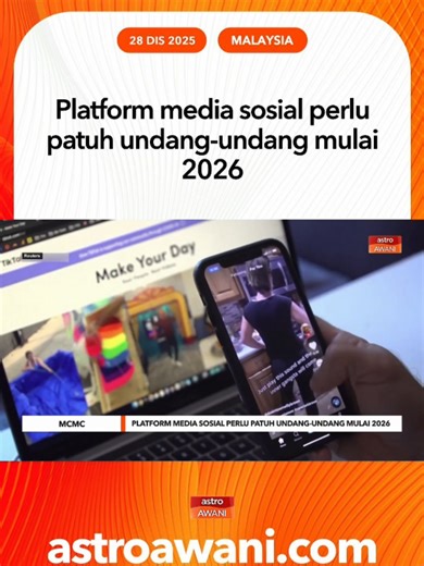 MCMC Perkuat Pematuhan Undang-Undang Media Sosial 2026