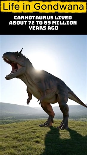 Carnotaurus: Life as a Predator in Gondwana! #aianimations #dinosaur