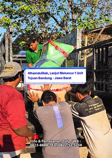Mesin Penggiling Serbaguna G-30 Diesel 8 PK — Pengiriman ke Bandung