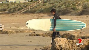 Almost two years after losing his leg in a great white shark attack in South Australia, Chris Blowes has returned to the water. The 27-year-old has defied all the odds to surf once more. Download the 7 News app: http://bit.ly/7NEWSAPP #PortLincoln #7News | 7NEWS Gold Coast