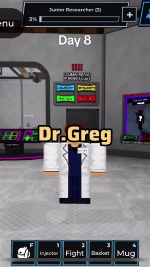 Experiment 8 #science #roblox #viral #doctor #greg