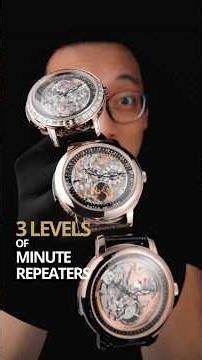 3 Levels of Minute Repeaters #patekphilippe