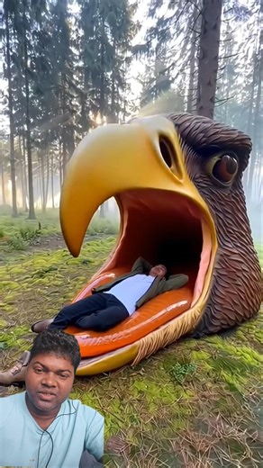 amazing big eagle mouth