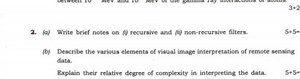 2. (a) Write brief notes on:(i) Recursive filters(ii) Non-rec... | Filo