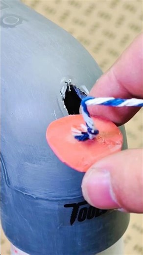 Temporary fix —Rubber Tube + form + super glue! #toolstour