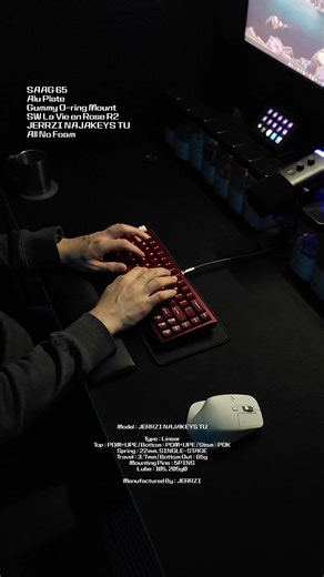 JERRZI NAJAKEYS TU Linear Swtich SAAG65 #typingsound #typing #keyboard #sound #custom #asmr