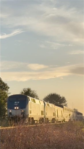 Amtrak P42DC 15 leads SSL2 Eastbound with phase 7 baggage car, though not easily seen.