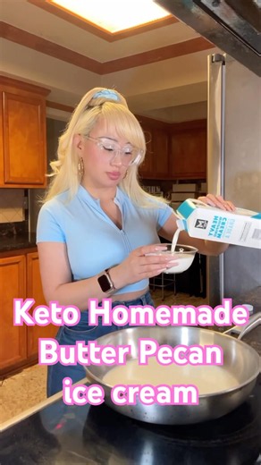 No Sugar, No Guilt Butter Pecan ice cream! I Can’t Believe this is Keto ice cream!
