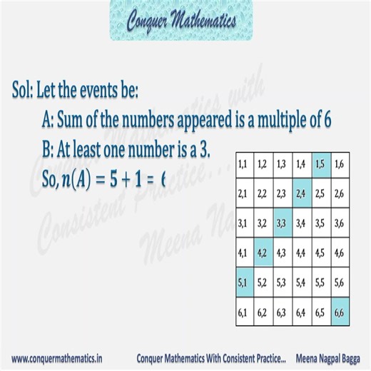 Class 12 Mathematics - PROBABILITY - MCQs-CBSE-DOEDELHI -JEE-NDA-CUET - XII-PR-17 #math #maths