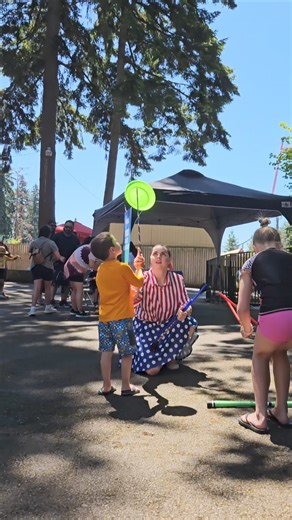 Learn to juggle Wild Waves Theme & Water Park . Just another fun family-friendly activity during our All American Fun Day at the Park! | Wild Waves Theme & Water Park