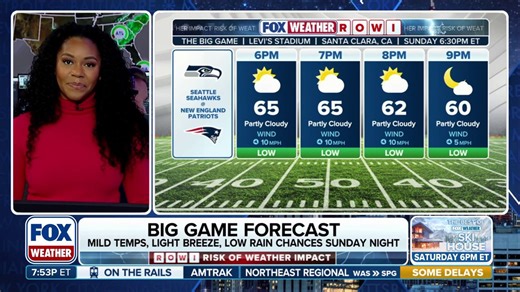 Weather outlook for the final big game in football this weekend