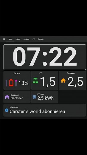 Dieses Home Assistant Dashboard zeigt unser Smart Home auf einen Blick! #homeassistant #dashboard
