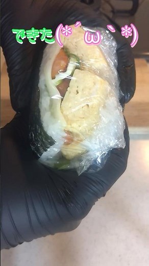 夕飯の残りで作るおにぎらず #簡単レシピ #料理 #おにぎり #おにぎらず