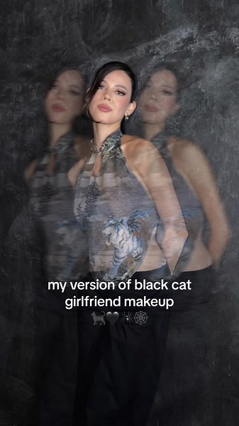 Spicy Eyeliner Makeup Tutorial - Issy Rave Black Cat Girls Look