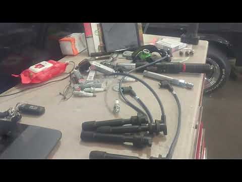 Spark plug replacement 2008 Kia Spectra EX 2.0L How to change plugs.