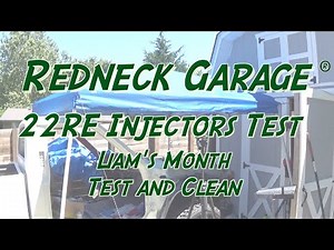Toyota 22RE Injectors Test , Clean and Rebuild - Liam's "Special" Month
