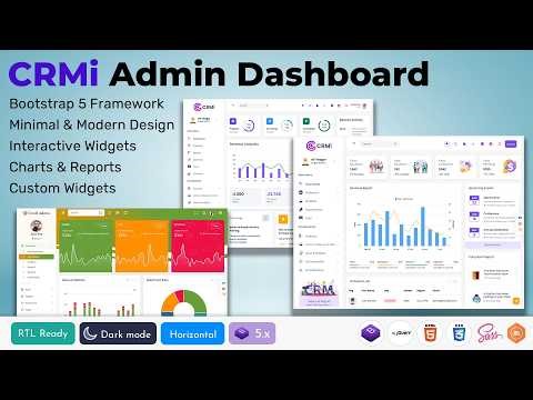 Responsive CRM UI Dashboard for Customer Data, Sales Analytics, and Workflow Management