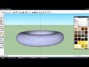 how to make a donut in sketchup