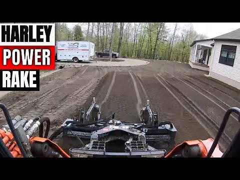 Installing a new lawn with a Power Harley Rake SPREAD TOPSOIL THE EASY WAY