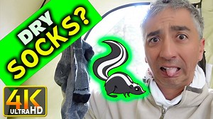 How to dry socks while camping or backpacking