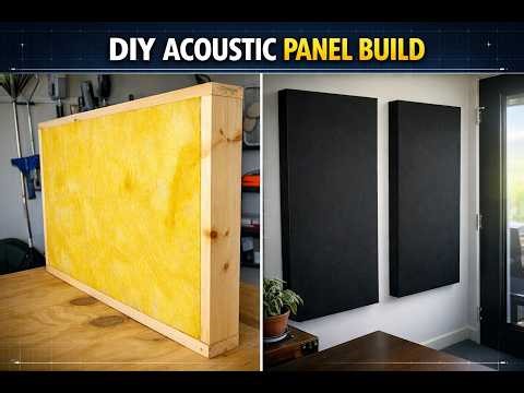 Acoustic Absorber Panels – Full DIY Build (Rigid Fiberglass)