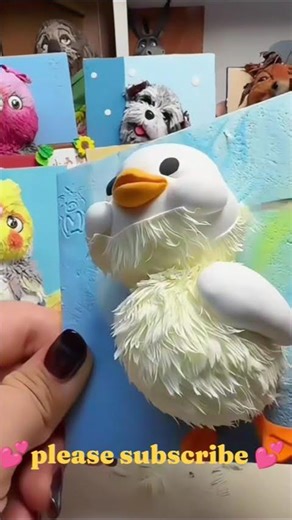 Make A Duck With Clay # Origami # DIY # Tutorial #cute#DIYCraft#clayartwork#creation#clay#decoration