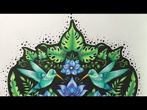 MAGICAL JUNGLE by Johanna Basford - prismacolor pencils