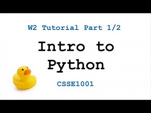 CSSE1001: Week 2 Tutorial Solutions - Introduction to Python Part 1