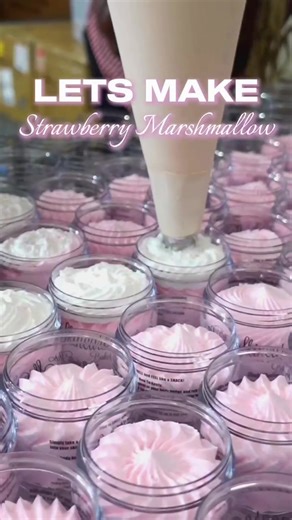 Strawberry marshmallows available now! This fragrance smells soft, sugary and like a winter wonderland dream! Hurry up and grab this exclusive limited edition, holiday body butter! Our body butter, leave your skin, soft, supple, glowing, and moisturized! ##beautytok##bodycareroutine##layeringskincare##perfumetiktok##bodybutter