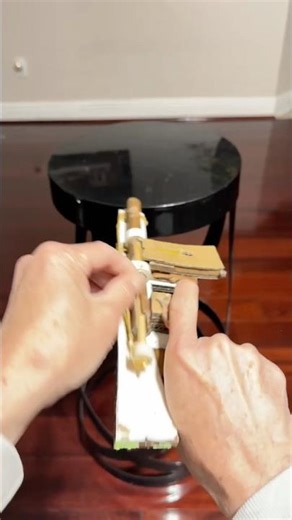 MINI AK VS TARGET 🔥 #cardboardgun #tutorial #cardboard #diy #fyp #shorts #ak47gun #mini #insane