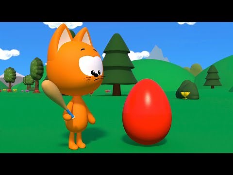 Deliciosos huevos sorpresa | Juegos infantiles y dibujos animados | El gatito Koté