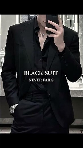 Best black suit for men#fypシ #mensfashion #aesthetic #blacksuit #outfitideas #suitfashion#mensuits