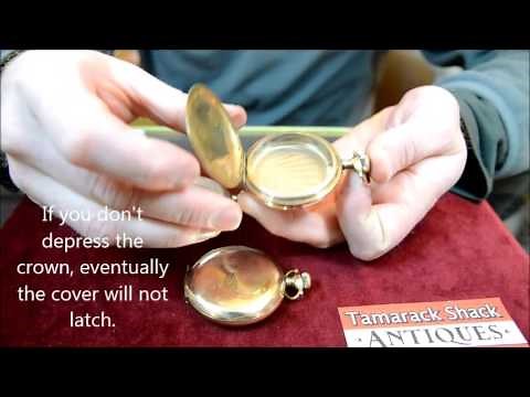 How to Open & Close a Hunters Case Pocket Watch | Proper Handling