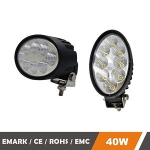 8X5 40W Foke Farming Vehicles LED Vehicle Lights Tractors 12 Volt LED Work Lights for Tractors Flood Beam Spot Beem Best LED Tractor Lights