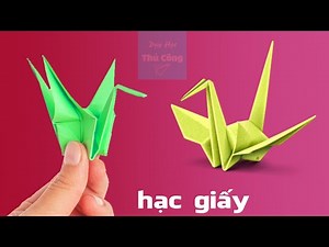 How to fold Paper Cranes, video tutorial for making slow paper cranes easy step by step