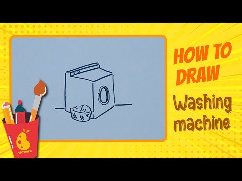 How to Draw Washing Machine