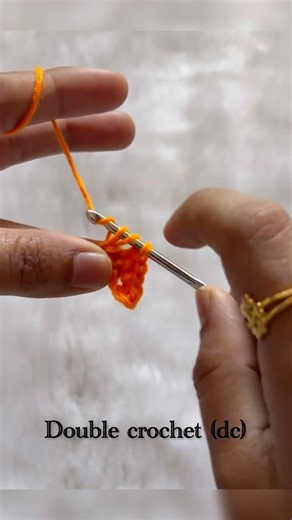 Let’s start crochet from zero!Part 8-we’ll learn how to make sc, hdc, dc, tc🧶#crochet #learncrochet