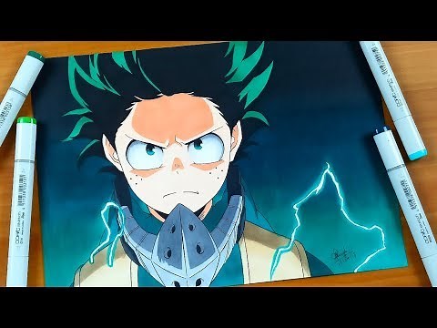 How To Draw Izuku Midoriya - Step By Step (Full Page Tutorial) - Boku No Hero Academia