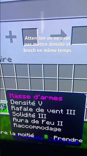 Voici les meilleurs enchantement pour la masse sur Minecraft