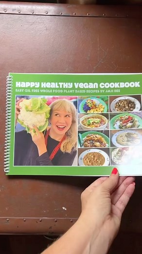 The limited edition print version of the ‘Happy Healthy Vegan Cookbook’ is currently marked down $7 on our website! This full color book is packed with large photos of every dish, sure to make your mouth water and inspire you to jump start a healthy new year of home cooking. The HHV Cookbook features 40 oil-free vegan recipes focused on pantry staples and ingredients already found in most kitchens and includes many tips and options for variations so you can choose your fave ingredients or work w