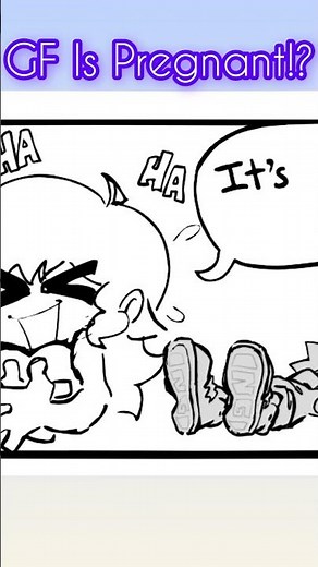 GF Is Pregnant!? [FNF Comic📖] #fnf #fridaynightfunkin #shorts