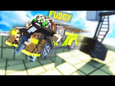 I Destroyed Fudgy with a Super Sonic Car in Teardown Multiplayer (Mods)