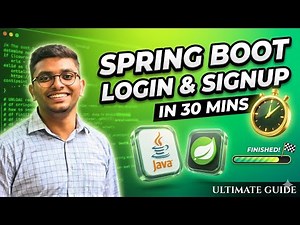 Spring Boot : User Login and Registration Tutorial [ In 30 Mins ] - Spring boot Series