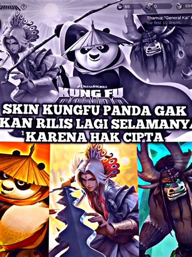 Skin Kung Fu Panda Tidak Akan Dirilis Lagi