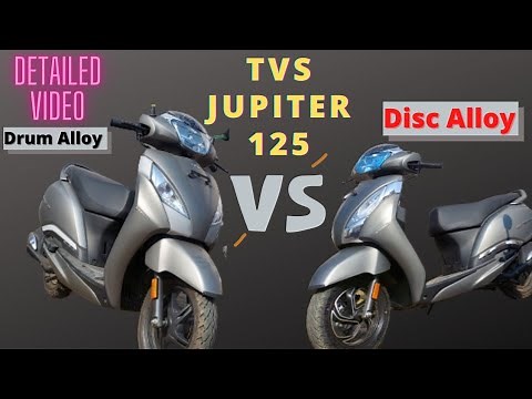 TVS Jupiter 125 Disc Vs Drum Alloy | Specification | Comparison | Smartxonnect.