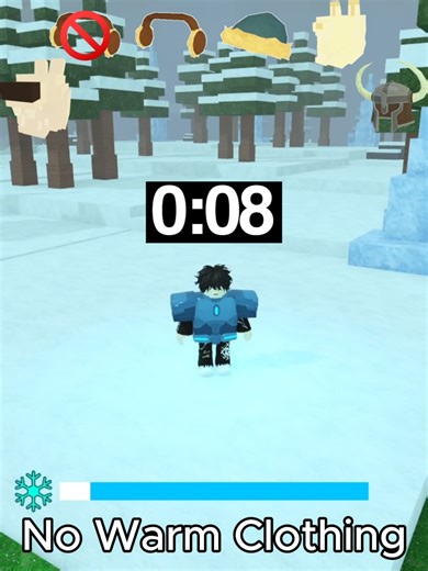 Warm Clothing Heat Duration in 99 Nights of Roblox
