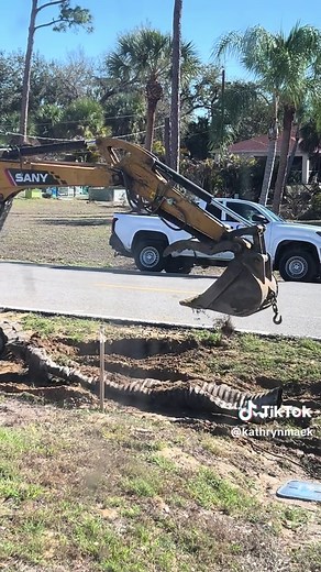 The county is doing work outside today.