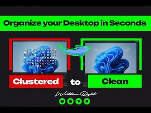 Make Your Desktop Look Clean and Expensive in 30 Seconds. 🧹🫧 Say No Disorganized Desktop ❌️