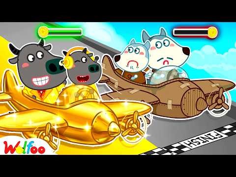Rich vs Broke Airplane Trip | Educational Cartoon | Cartoons For Kids | Wolfoo Family