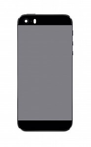 Back Panel Cover for Apple iPhone 5s - Black